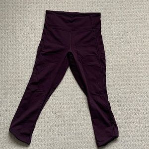 Lululemon purple crop